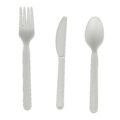 China Wholesale disposable biodegradable plastic cutlery, custom cutlery set for sale