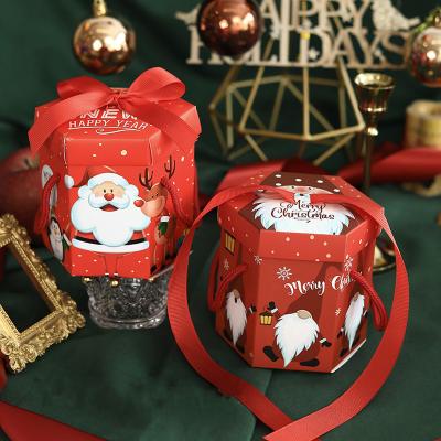 China Recycled Materials Christmas Packaging Bag Christmas Boxes Food Packaging Cookie Packaging for sale