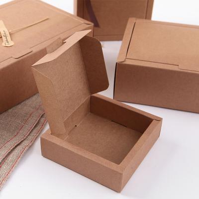 China Other Customize Printing Design Logo Recycled Gift Shipping Kraft Paper Gift Box Small Cardboard Boxes for sale