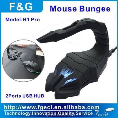 China Gaming Mouse Gaming Mouse Bungee with 2 Port USB HUB for sale