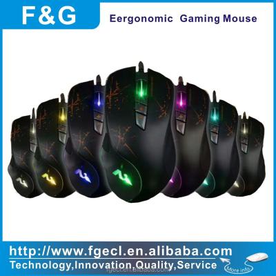 China 2017 New Macro Gaming Mouse Computer Mouse 7D Model Optical Gaming Mouse With RGB Chroma LED for sale