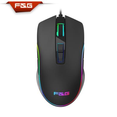 China Gaming mouse left and right hand exchange RGB gaming mouse with OEM/ODM servicee for sale