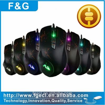 China Custom 6D Gaming Keyboard Ergonomic Optical Logo USB Gaming Mouse Computer Mouse for sale