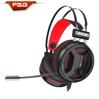 China 7.1 and vibration with software RGB gaming headset with 7.1 virtual and vibration function for sale