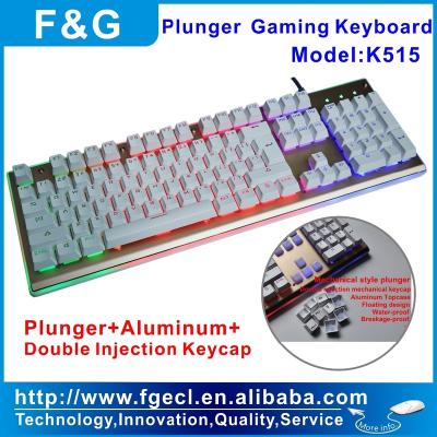 China ERGONOMIC Aluminum Topcase Diver Gaming Keyboard with Dual Shot Mechanical Keytop for sale