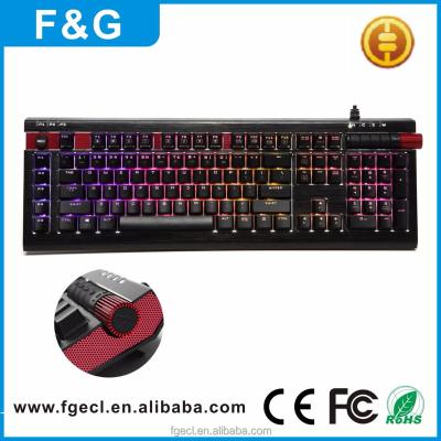 China ERGONOMIC high quality aluminum macro programmable mechanical keyboard with aluminum case and multimedia function design for gaming for sale