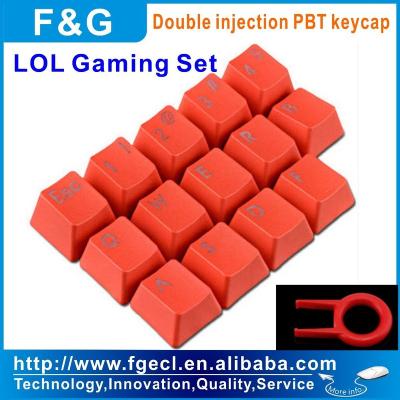 China ERGONOMIC Professional Dual Injection PBT Mechanical Keycap Cherry For LOL Gaming for sale