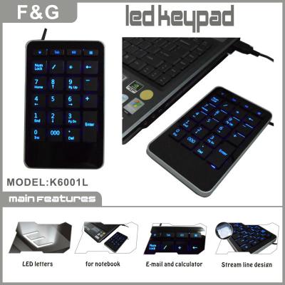 China Standard led numeric keypad for laptop for sale