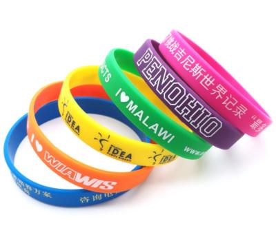 China Silicon Factory Supply Direct Silicon Wristbands for sale