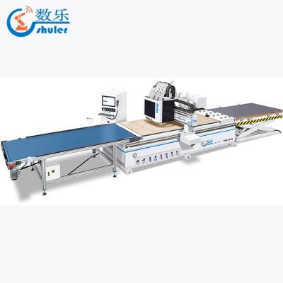 China Hotels Multi Spindles 1325atc Nesting CNC Router Machine Wood Cabinet Making for sale