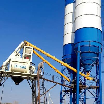 China HZS75 Mobile Concrete Mixing Plant Concrete Batching Systems 75m3/H Capacity for sale