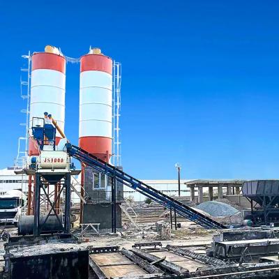 China Commercial HZS60 Concrete Batching Plant For Construction Projects ISO Certified for sale