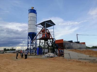 China HZS50 Concrete Batching Plant Concrete Batching Mixer 115Kw Modular Design à venda