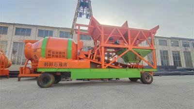 China JZM1200 Estación de mezclado de hormigón de dos velocidades móviles con capacidad de alimentación de 1920L en venta