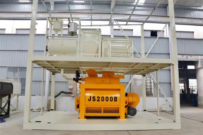 China High Efficiency JS2000 Series Stationary Concrete Mixer 120m3/H for sale