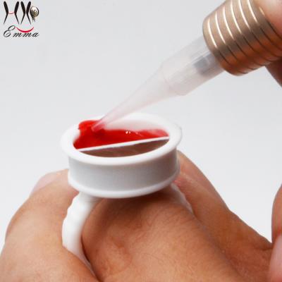 China Makeup Disposable Plastic Tattoo Pigment Disposable Microblading Tools Ring Segmentation for sale