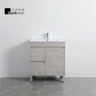 China Popular Modern Bathroom Vanity Cabinet Furniture Waterproof And High Mositure Heavy Duty Design Hankekaisi New for sale