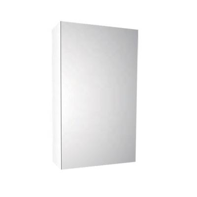 China Single-Door Modern Wall Mounted Mirror Cabinet 18MM Thickness PVC Waterproof Bathroom Medicine Cabinet for sale