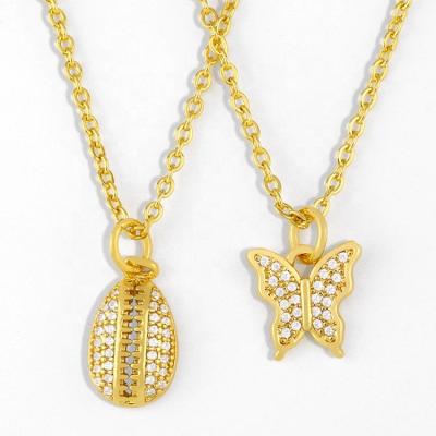 China FASHIONABLE GN20025 Butterfly Pendant Necklace For Female for sale