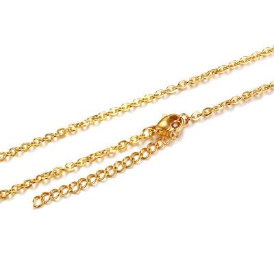 China FASHIONABLE Steel Gold Plated O Form Stainless Steel Chain For Necklace DIY for sale