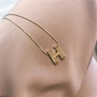 China Trendy Fashion Letter Stainless Steel Necklace for sale