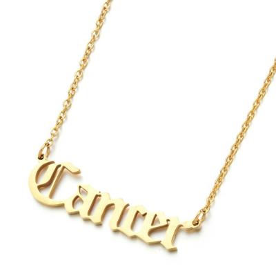 China Stainless Steel Babygirl Necklace Religious English Letter Pendants for sale