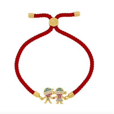 China Lucky Boys and Girls Adjustable Romantic Charm Rope Bracelet for sale