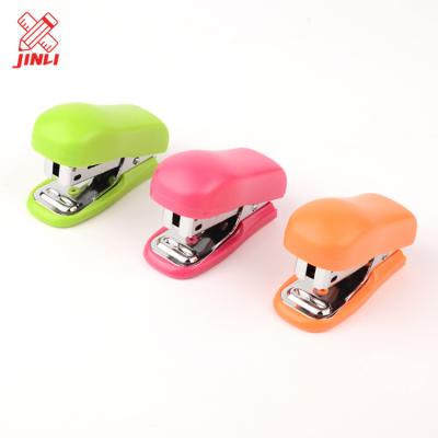 China Suitable Office Gifts Stapler 2018 Mini Candy Color Fashion School Students Stationery 12 Sheets Promotional Manual Office for sale