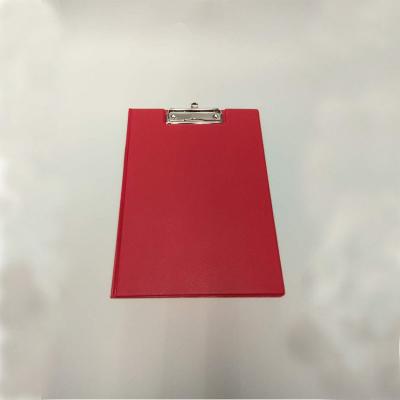 China Plastic PVC A4 Double Side Red PVC Clipboard for sale