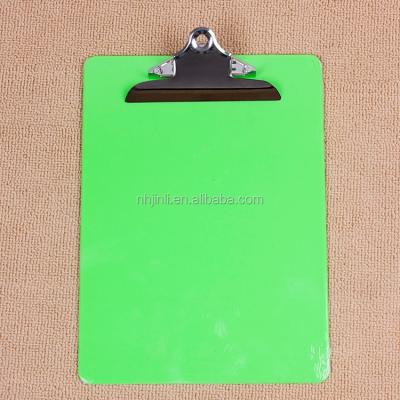 China Plastic A4 bule plastic clipboard with butterfly clip for sale