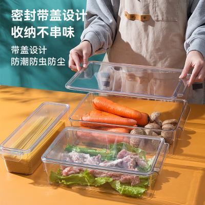 China Nafenai Fridge Organizer Bins Save Space Kitchen Organizer Viable Wholesale Plastic Fridge Storage Box for sale