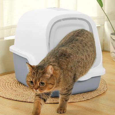 China Nafenai Wholesale Pet Mode And Cleaning Included Training Lightweight Toilet Stored For Cats Cat Box High Quality Garbage for sale