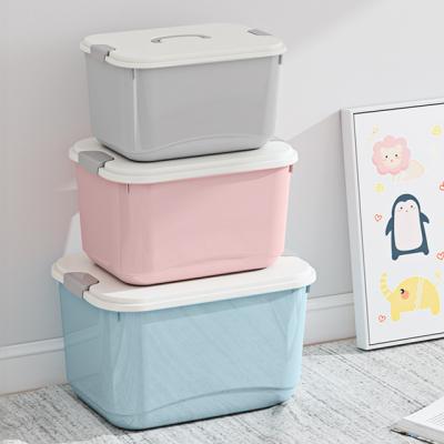 China Nafenai Sustainable High Quality Plastic With Lid Storage Boxes And Bins Stackable Box Storage Plastic for sale