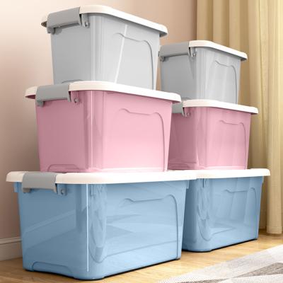 China PP Storage Boxes Plastic Viable Universal Sundries Storage Box Clear Storage Bins Trash Cans for sale