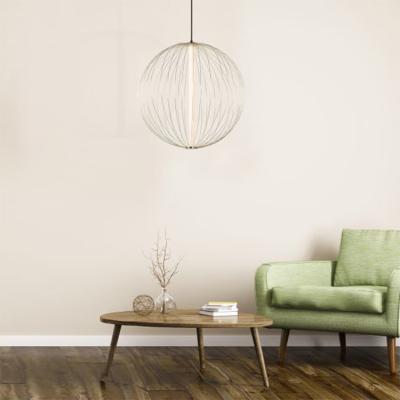 China Modern Brass Paint Wires Cage Shade Pendant Lamp Stylish Modern Design Metal Lighting Indoor Pendant Hanging Home for sale