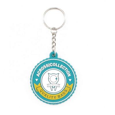 China Custom Eco - Friendly Silicone PVC Keychains , 3D Soft Rubber PVC Keychains for sale