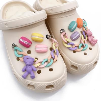 China Dessert Accessories Eco - Friendly Fashion Custom Design Shoes Clips Shoes Decoration Charms for sale