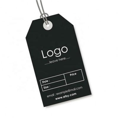 China Recyled Custom Your Own Logo Apparel Price Swing Hang Tag For Luggage Bag Sock for sale