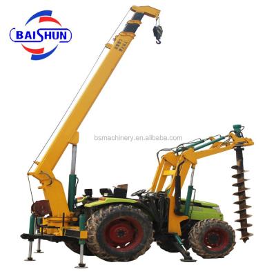 China High Quality Pole Rig Auger Drilling Pole Construction Machine For Electrical Pole Installation for sale