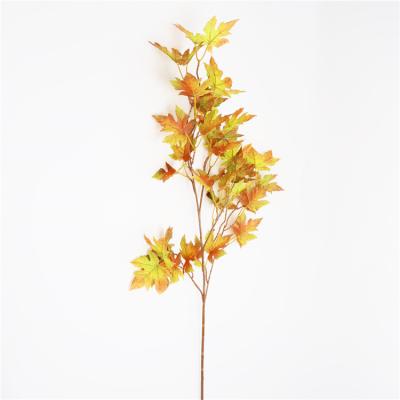 China China Supplier Direct Selling Decorative Silk Material Artificial Maple Leaves To Wedding Decor for sale