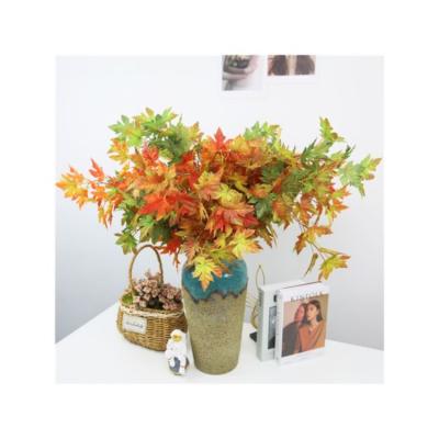 China Factory Decorative Hot Sales New Design Customized Color Decor Artificial Maple Leaves for sale