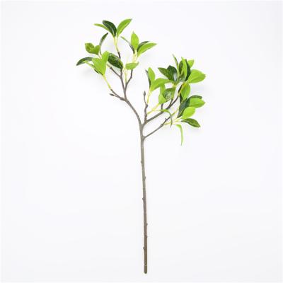 China Hot New Products 60cm Artificial Decorative Leaf Artificial Leaf For Wedding Decor for sale