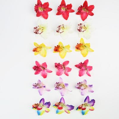 China Artificial Silk Wholesale Artificial Orchid Flowers For Home Wedding Decoration for sale