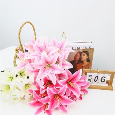 China Holiday Decorative Hot Sale China Direct Selling Plants and Artificial Lily Flowers for sale