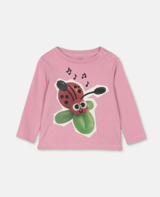 China Timtex Ladybug Cotton Rib QUICK DRY T-Shirt for sale