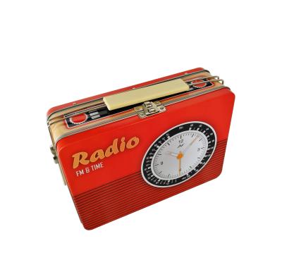 China Candy Radio Shape Tin Custom Package Box for sale