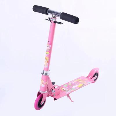 China Cheap Child Children's Two-Wheel Scooter Without Lights Foldable Adjustable Child Scooter for sale