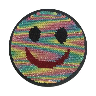 China Viable Custom High Quality Embroidered Fashion Beading Patch Sequins Patch For Ladies And Kids for sale