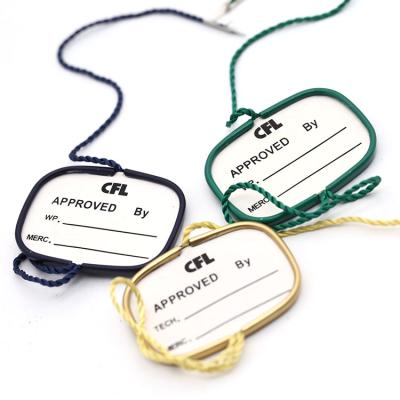 China Custom Sustainable Development Twine Aluminum Shell Hang Tag Twine Used For Hanging Cargo Identification for sale