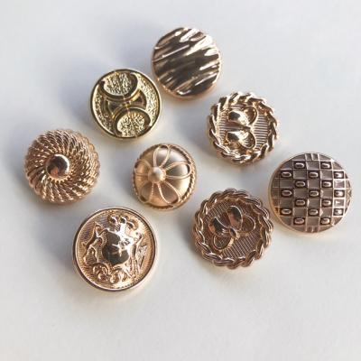 China Viable Wholesale Custom High Quality Fashion Vintage Design Garment Accessories / Coat Plating Metal Buttons for sale